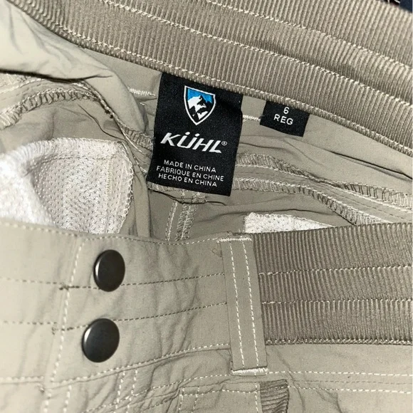Women Kuhl light tan hiking cargo pants size 6 reg - Picture 5 of 5